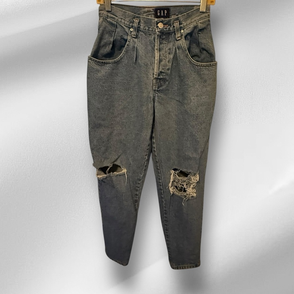 Vintage GAP Button Fly Destroyed‎ High Rise Jeans